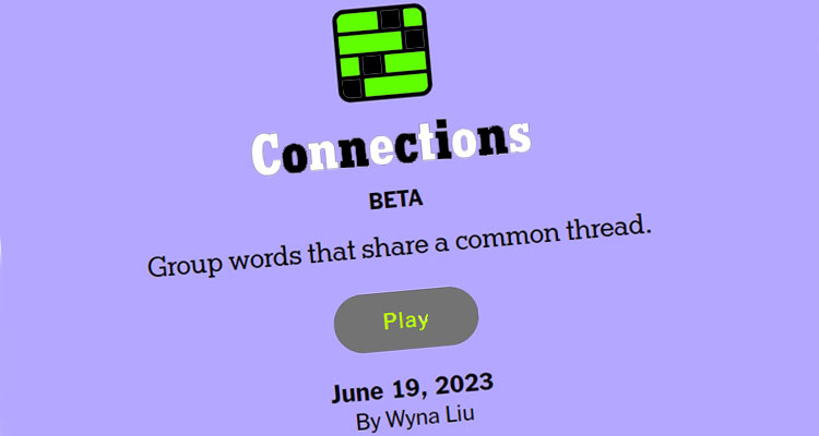 Latest News Connections Game NYT Unlimited